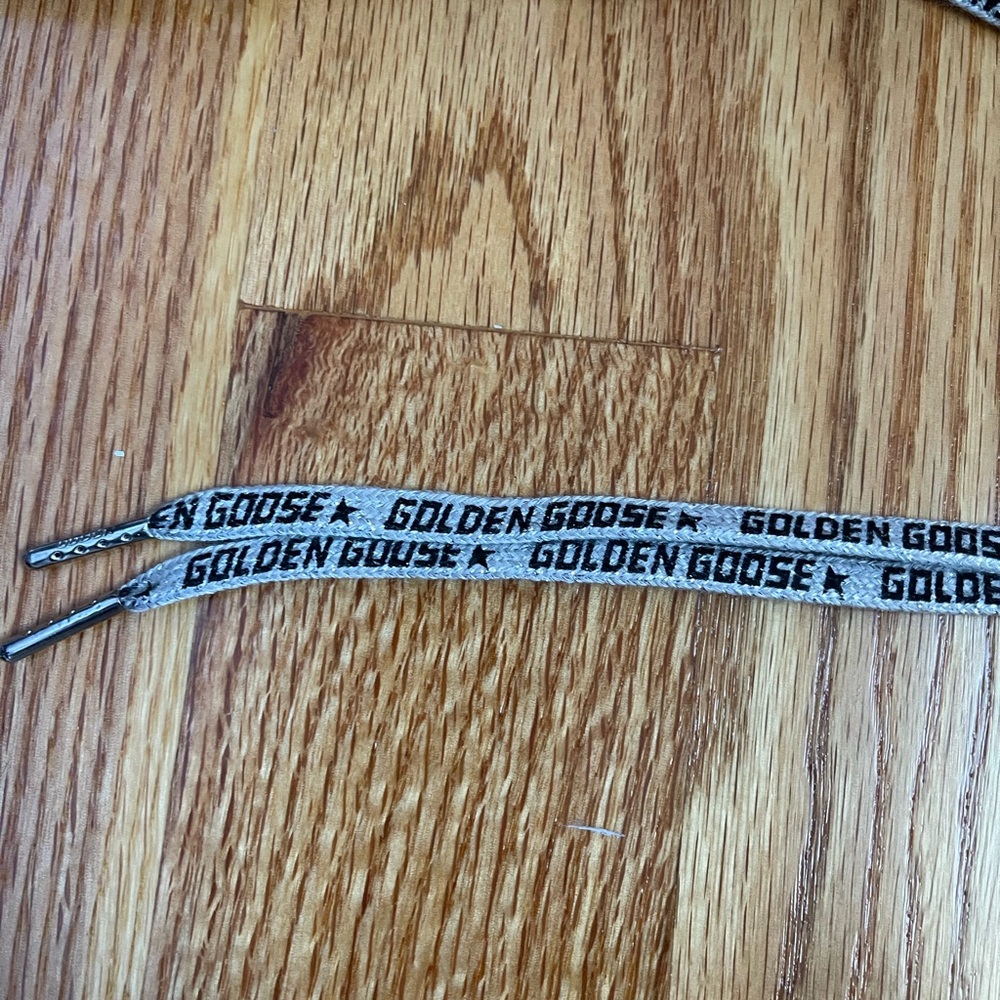 Golden Goose Silver Shoelaces